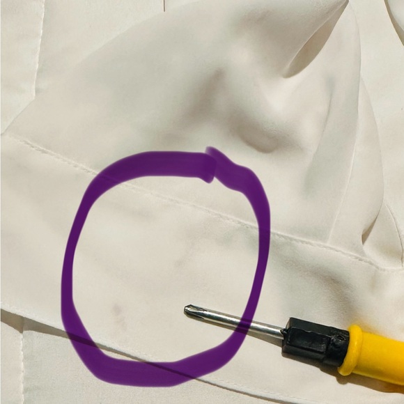 EXPRESS Portofino Slim fit LS shirt- WOMEN SIZE XS- White - Picture 3 of 12